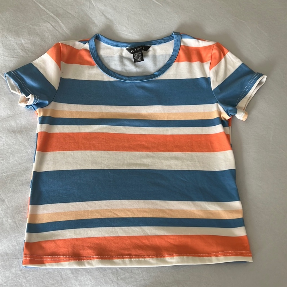 Stripped T-shirt. So soft and so stretchy. Brand new with tags AE studio